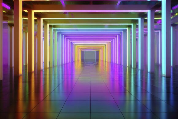 Download Neon Tunnel Background Wallpaper - Neon Collection