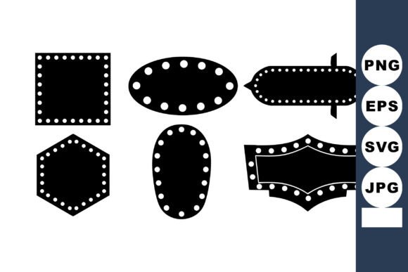 Download Vintage Carnival Light Bulb Frames - Premium Resources