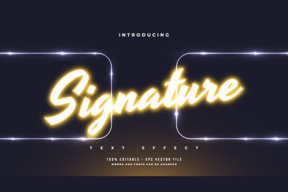 Download Glowing Orange Neon Light Text Effect - Neon Collection