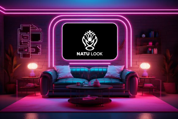 Download Neon Livingroom Mockup - Neon Collection