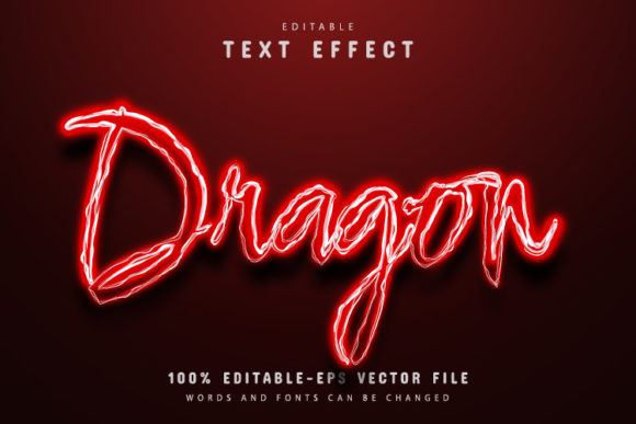 Download Dragon Text Effect Neon Style - Neon Collection