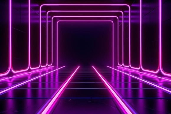 Download Neon Tunnel Neon Background - Neon Collection