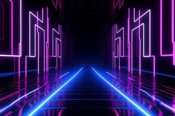 Download Neon Artwork Tunnel Colorful - Neon Collection
