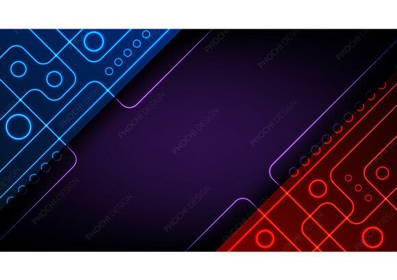 Download Futuristic Background Neon Geometric - Neon Collection