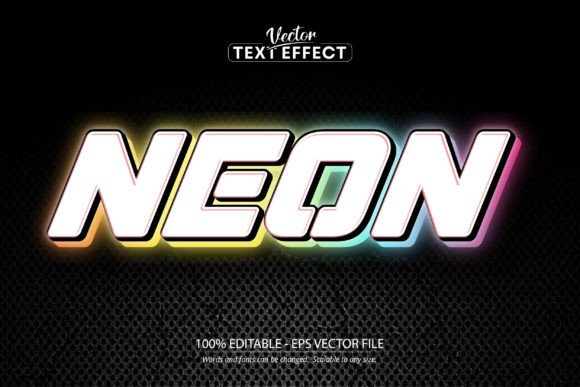 Download Neon Text Effect, Editable Neon Light - Neon Collection