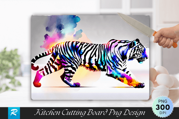 Download Tiger Cutting Board, Neon Light Decor - Neon Collection