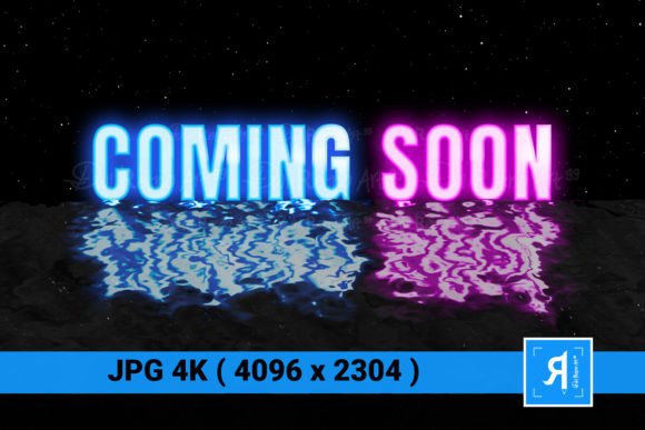 Download Coming Soon 80s Retro Neon Glow Text 4k - Neon Collection