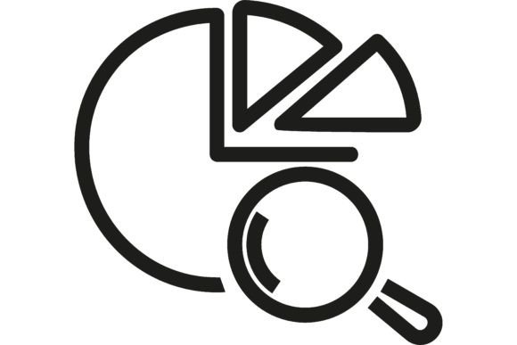 Download Competitive Search Line Icon. Pie Chart, - Competitive Collection