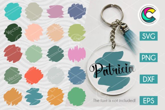 Download Brush Round Keychain SVG Patterns - Premium Resources