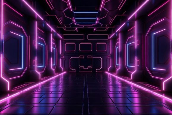 Download Neon Tunnel Neon Background - Neon Collection