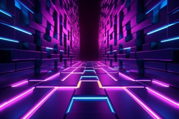 Download Neon Tunnel Neon Background - Neon Collection