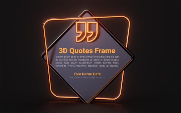 Download Dark Neon Quote Cube Text Box - Neon Collection