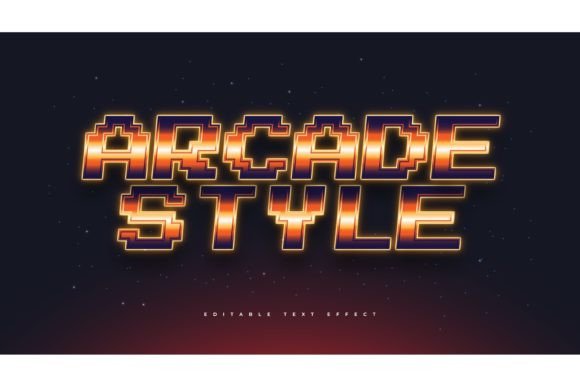 Download Arcade Text Style with Neon Effect - Neon Collection