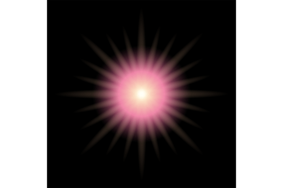 Download Neon Pink Star Sparkling. Glowing Light - Neon Collection