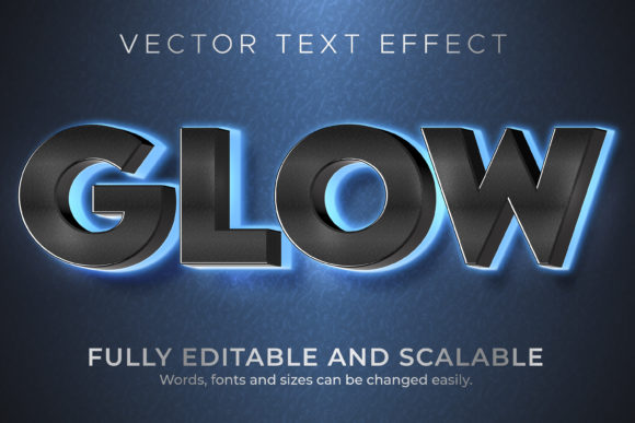 Download Text Effect Glow Blue Neon Text Style - Neon Collection