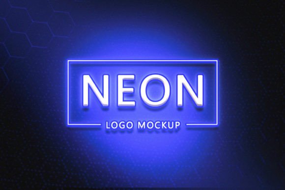 Download Neon Logo Mockup - Neon Collection