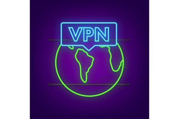 Download Secure VPN Connection Concept. Neon Styl - Neon Collection
