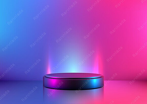 Download Futuristic Neon Platform Technology - Neon Collection