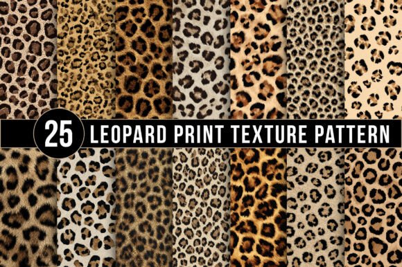 Download Leopard Print Texture Patterns, Seamless Animal Skin Digital Papers - Patterns Collection