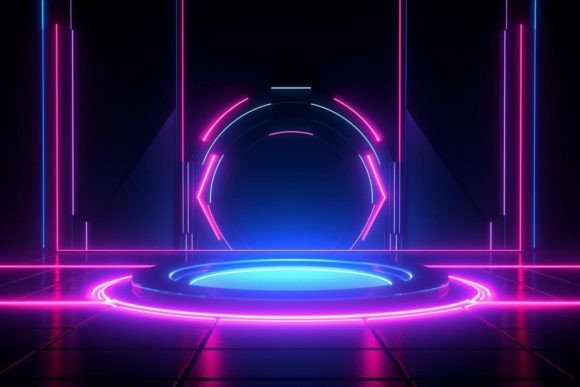 Download Neon Artwork Tunnel Colorful - Neon Collection