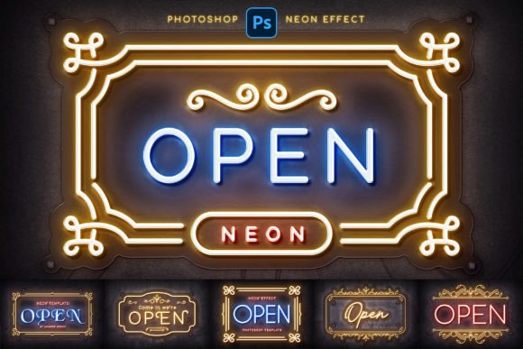 Download Neon Logo Mockups - Neon Collection