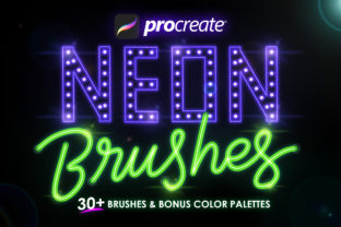 Download 30+ Procreate Neon Brushes - Neon Collection