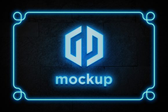 Download Neon Logo Mockup - Neon Collection