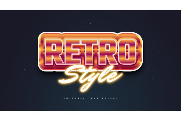 Download Bold Retro Text Style and Neon Effect - Neon Collection