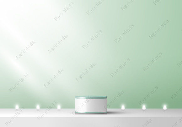Download 3D Stage Podium Neon Light Minimal Scene - Neon Collection