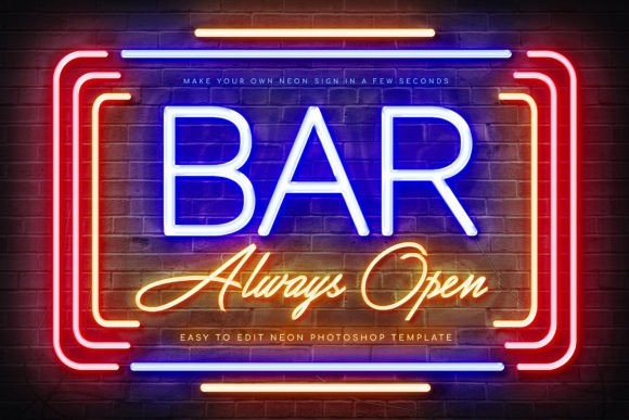 Download Bar Neon Sign Creator - Neon Collection