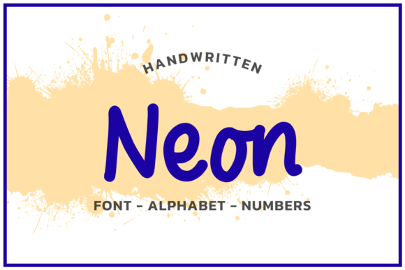 Download Neon Blue Font Aplhabet - Neon Collection