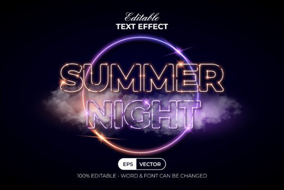 Download Summer Text Effect Neon Style - Neon Collection