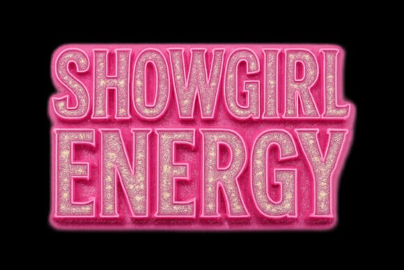 Download Showgirl Energy Neon Glitter PNG - Neon Collection