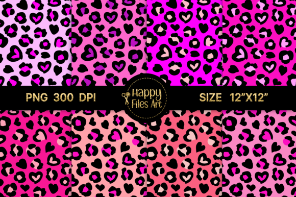 Download Pink Neon Leopard Heart - Neon Collection