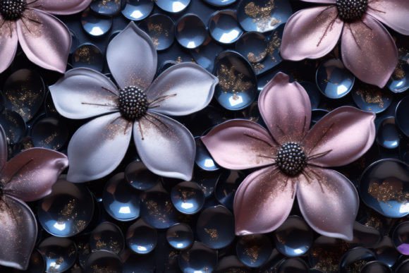 Download 3D Neon Floral Background - Neon Collection