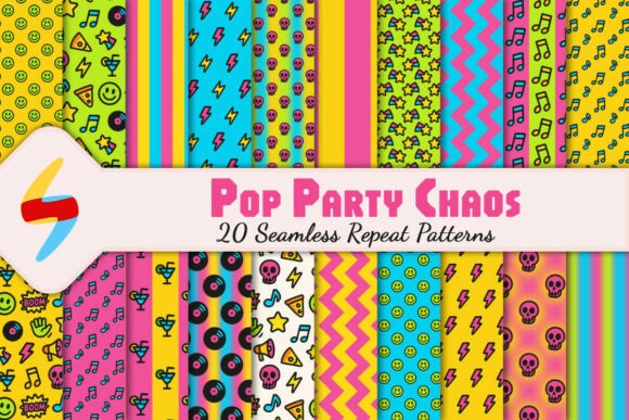 Download Neon Pop Party Pattern Pack - Neon Collection