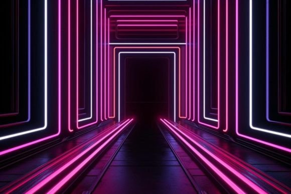 Download Neon Tunnel Neon Background - Neon Collection