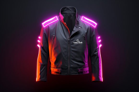 Download Neon Jacket Logo Mockup - Neon Collection