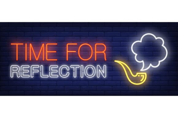 Download Time for Reflection Neon Sign. Smoking T - Neon Collection