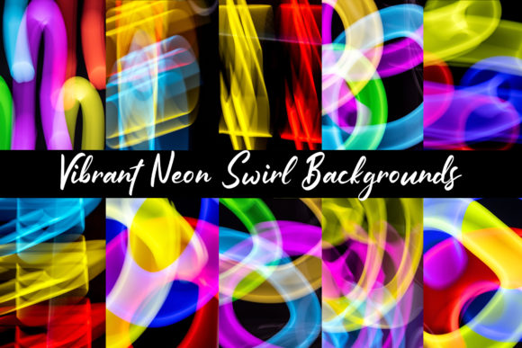Download 40 Neon Tube Abstract Swirls Digital - Neon Collection