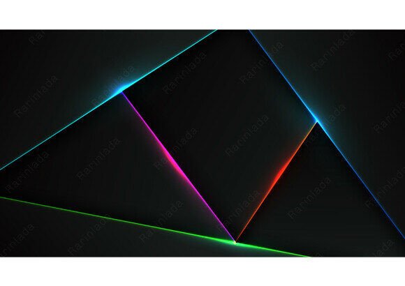 Download Abstract Neon Geometric Background - Neon Collection