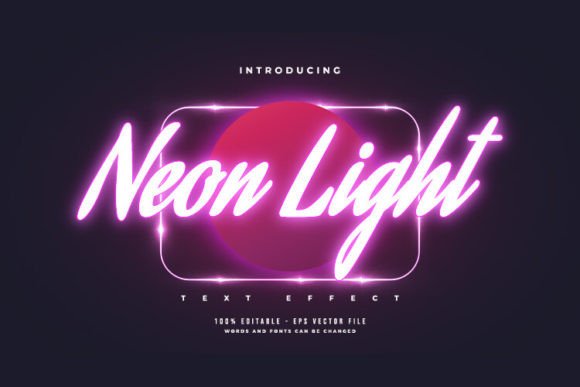 Download Glowing Purple Neon Light Text Effect - Neon Collection