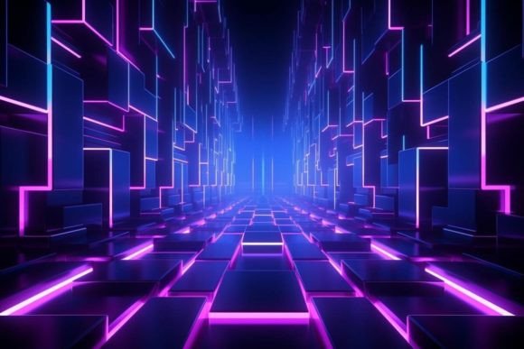 Download Neon Artwork Tunnel Colorful - Neon Collection